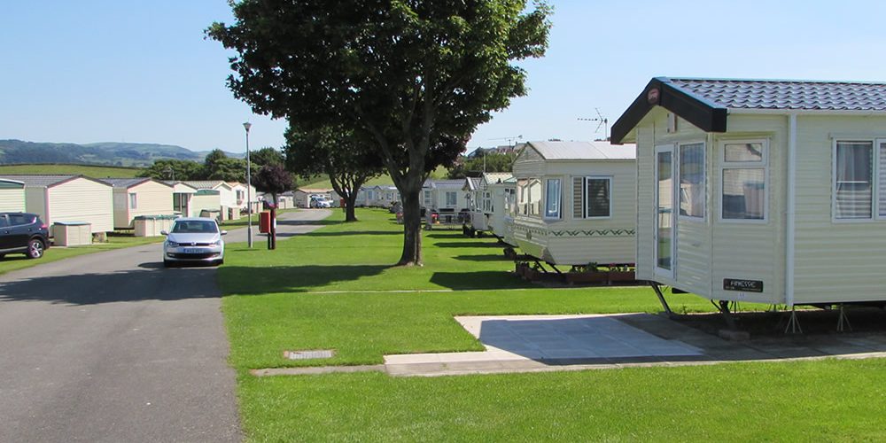 New and used caravans for sale on quiet family park in Llandudno Maes